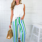 Johnny Kelly + Sky Stripe Pants Entro