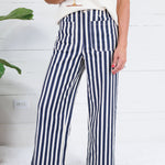 Johnny Navy Stripe Pants Lucy Paris