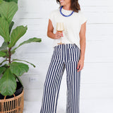 Johnny Navy Stripe Pants Lucy Paris