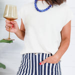 Johnny Navy Stripe Pants Lucy Paris