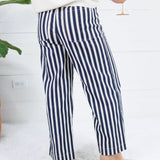 Johnny Navy Stripe Pants Lucy Paris