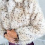 Johnson Beige Faux Fur Jacket Fate