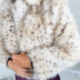 Johnson Beige Faux Fur Jacket Fate