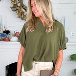 Johnson Olive Popover Top Entro