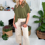 Johnson Olive Popover Top Entro
