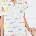 Jonah Ivory Fishy Pleat Back Dress Karlie