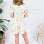 Jonah Ivory Fishy Pleat Back Dress Karlie