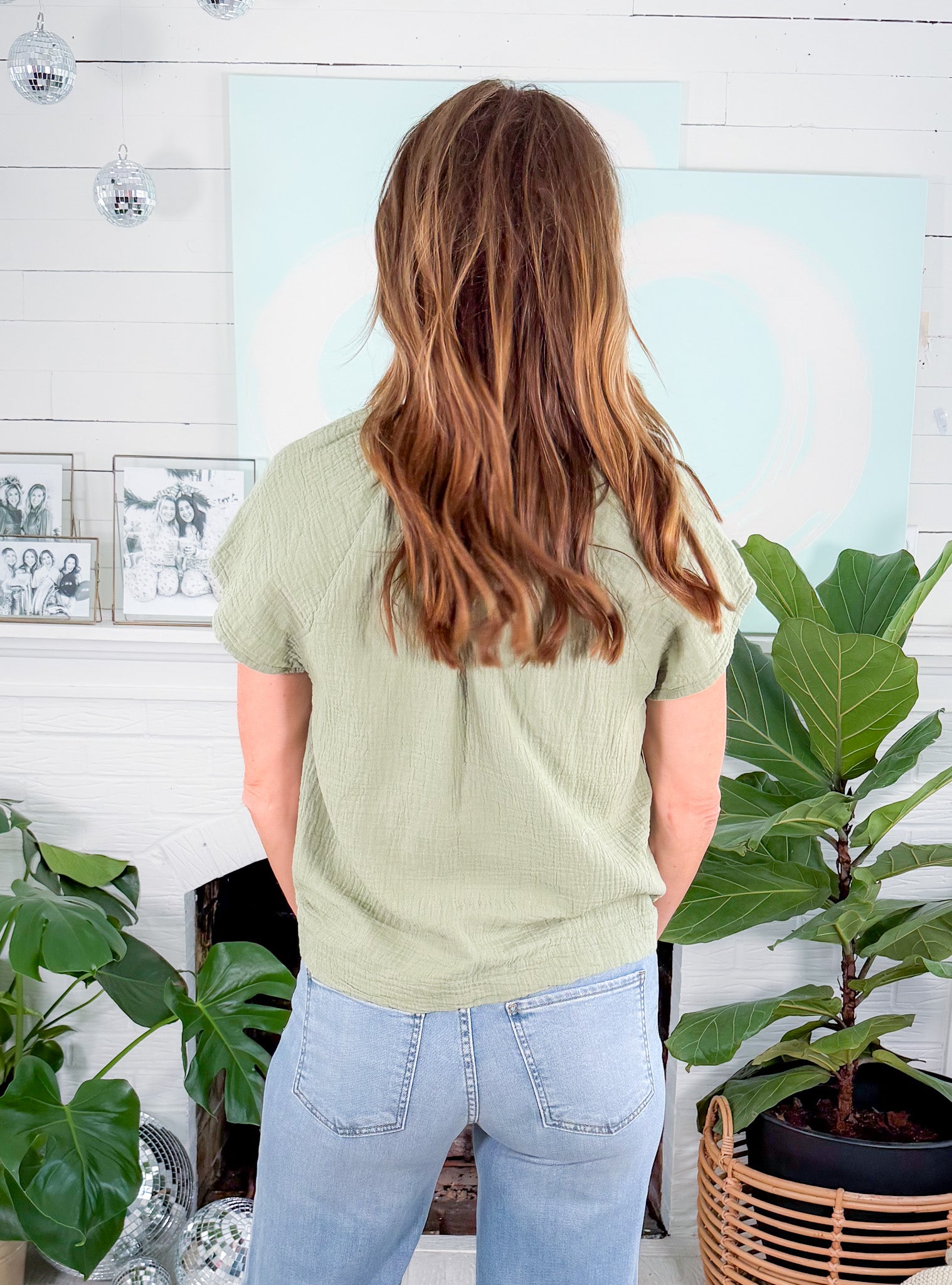 Joni Juniper Flutter Sleeve Top BOBI