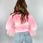 Jordan Baby Pink Fuzzy Sweater Molly Bracken