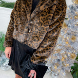Joseph Chocolate Leopard Faux Fur Jacket Molly Bracken
