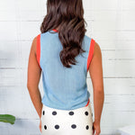 Joseph Fish Graphic Sweater Vest Sunday Edition