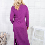 Josten Magenta Side Tie Dress Compania Fantastica