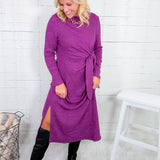 Josten Magenta Side Tie Dress Compania Fantastica