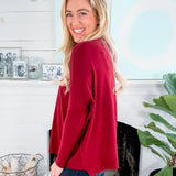 Judson Garnet Crewneck Sweater Karlie