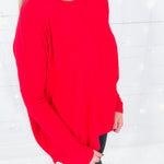 Judson True Red Crewneck Sweater Karlie