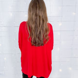 Judson True Red Crewneck Sweater Karlie