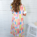 Jules Candy Plaid Maxi Dress Entro