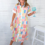 Jules Candy Plaid Maxi Dress Entro