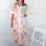 Jules Candy Plaid Maxi Dress Entro