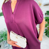 June Cabernet Shift Maxi Dress Entro