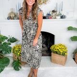 Juniper Black Acorn Maxi Dress Elan