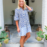 Justine Blues Mini Dress THML 