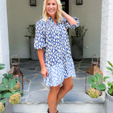 Justine Blues Mini Dress THML 