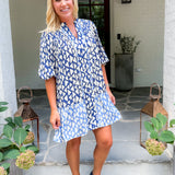 Justine Blues Mini Dress THML 