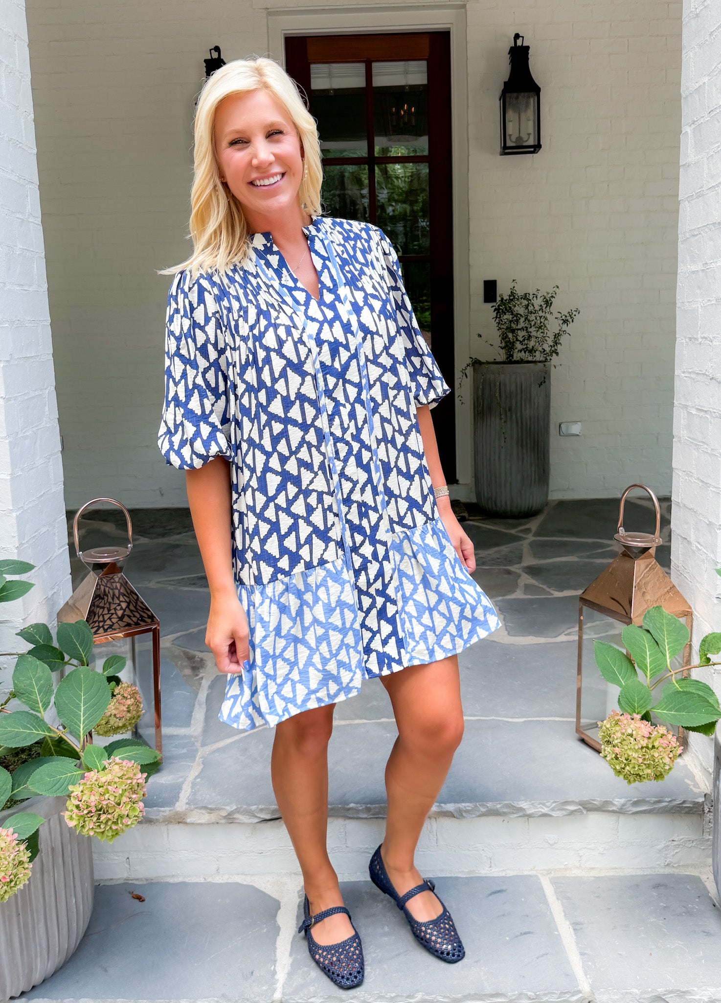 Justine Blues Mini Dress THML 