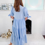 Justine Sky Blue Maxi Dress Entro