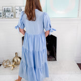 Justine Sky Blue Maxi Dress Entro