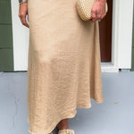 Kairi Flax Midi Skirt Lucy Paris