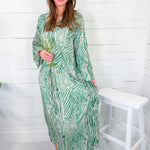 Kali Pistachio Green Maxi Dress Briton Court
