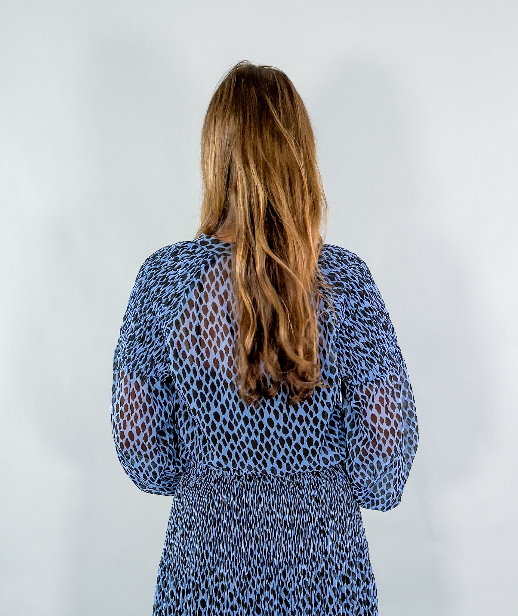 Kate Blue Leopard Top Maude Vivante