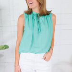 Kathleen Mint Sleeveless Top Elan 