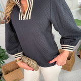 Keeler Black Quarter Zip Top Jodifl