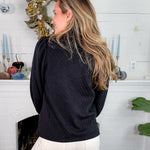 Keeler Black Quarter Zip Top Jodifl