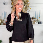Keeler Black Quarter Zip Top Jodifl