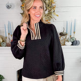 Keeler Black Quarter Zip Top Jodifl