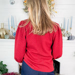 Keeler Burgundy Quarter Zip Top Jodifl