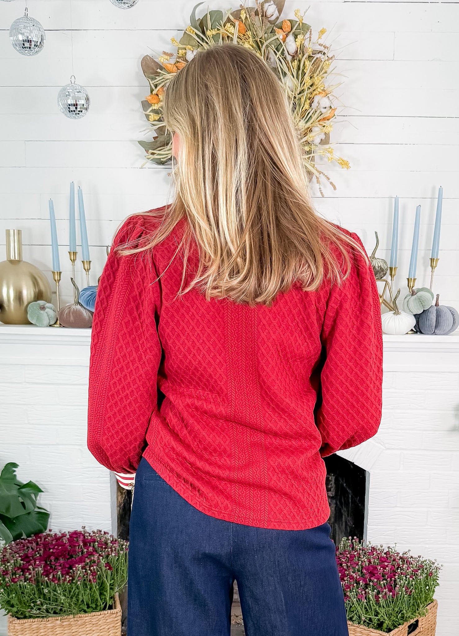 Keeler Burgundy Quarter Zip Top Jodifl