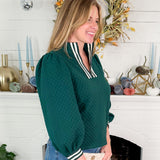 Keeler Hunter Green Quarter Zip Top Jodifl 