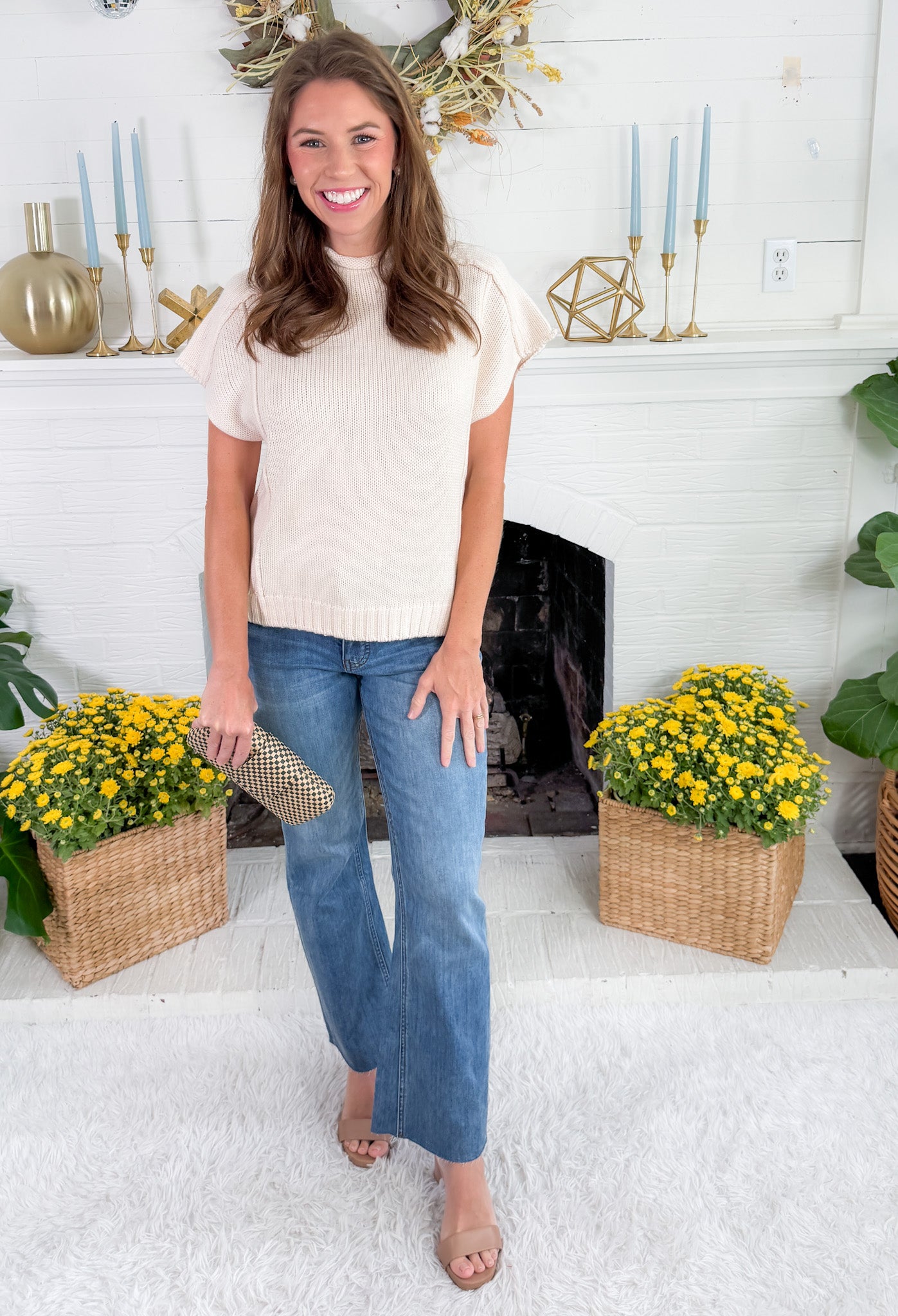 Kelsey Acceptance High Rise Inset Leg Ankle Flare Jean KUT 