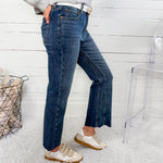 Kelsey Command High Rise Inset Ankle Flare Jean KUT
