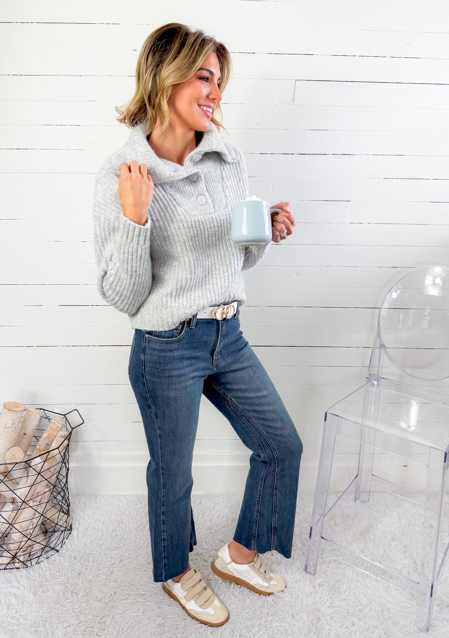 Kelsey Command High Rise Inset Ankle Flare Jean KUT