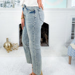 Kelsey Devotion High Rise Inset Ankle Flare Jean KUT