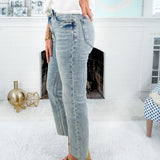 Kelsey Devotion High Rise Inset Ankle Flare Jean KUT