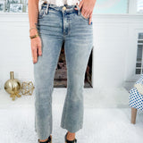 Kelsey Devotion High Rise Inset Ankle Flare Jean KUT