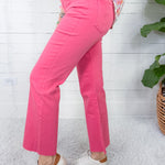 Kelsey Flamingo High Rise Ankle Flare Denim KUT