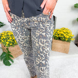Kelsey Light Washed Cheetah Jeans KUT